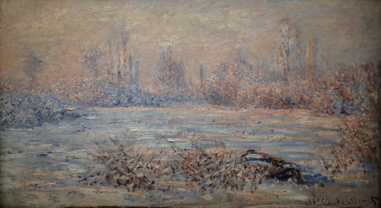 O Frost, efeito Sol de Claude Monet