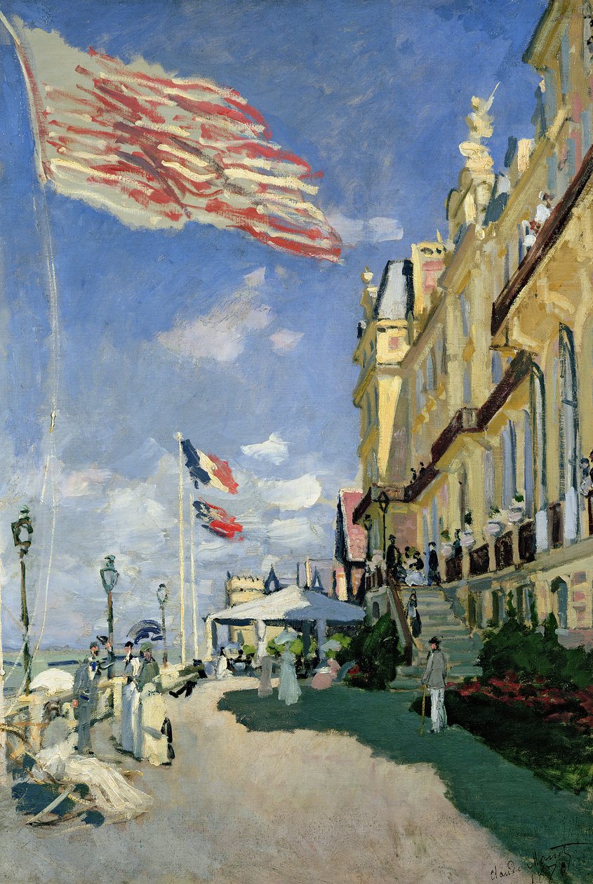 O Hotel des Roches Noires em Trouville de Claude Monet