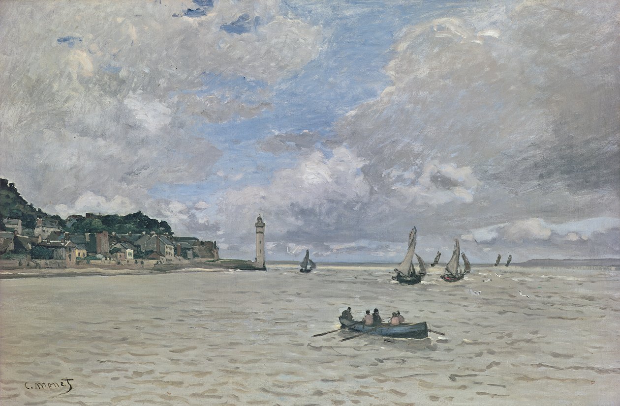 O farol do hospício (Honfleur), 1864 de Claude Monet