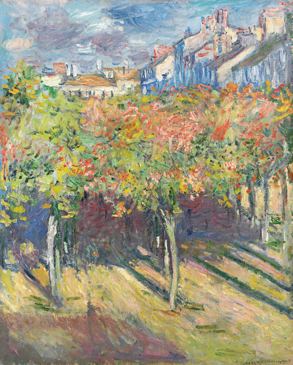 As tílias em Poissy; As tílias em Poissy, 1882 de Claude Monet