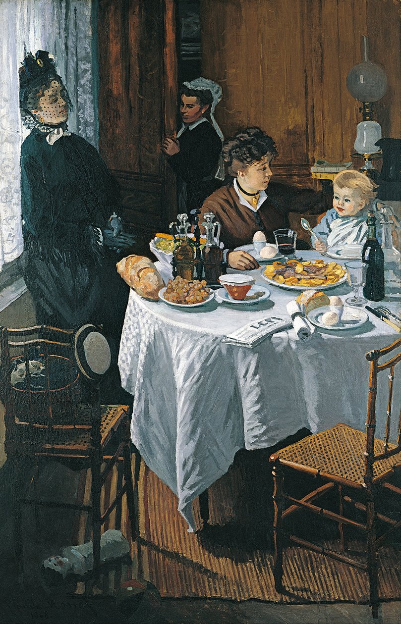 O almoço de almoço de Claude Monet