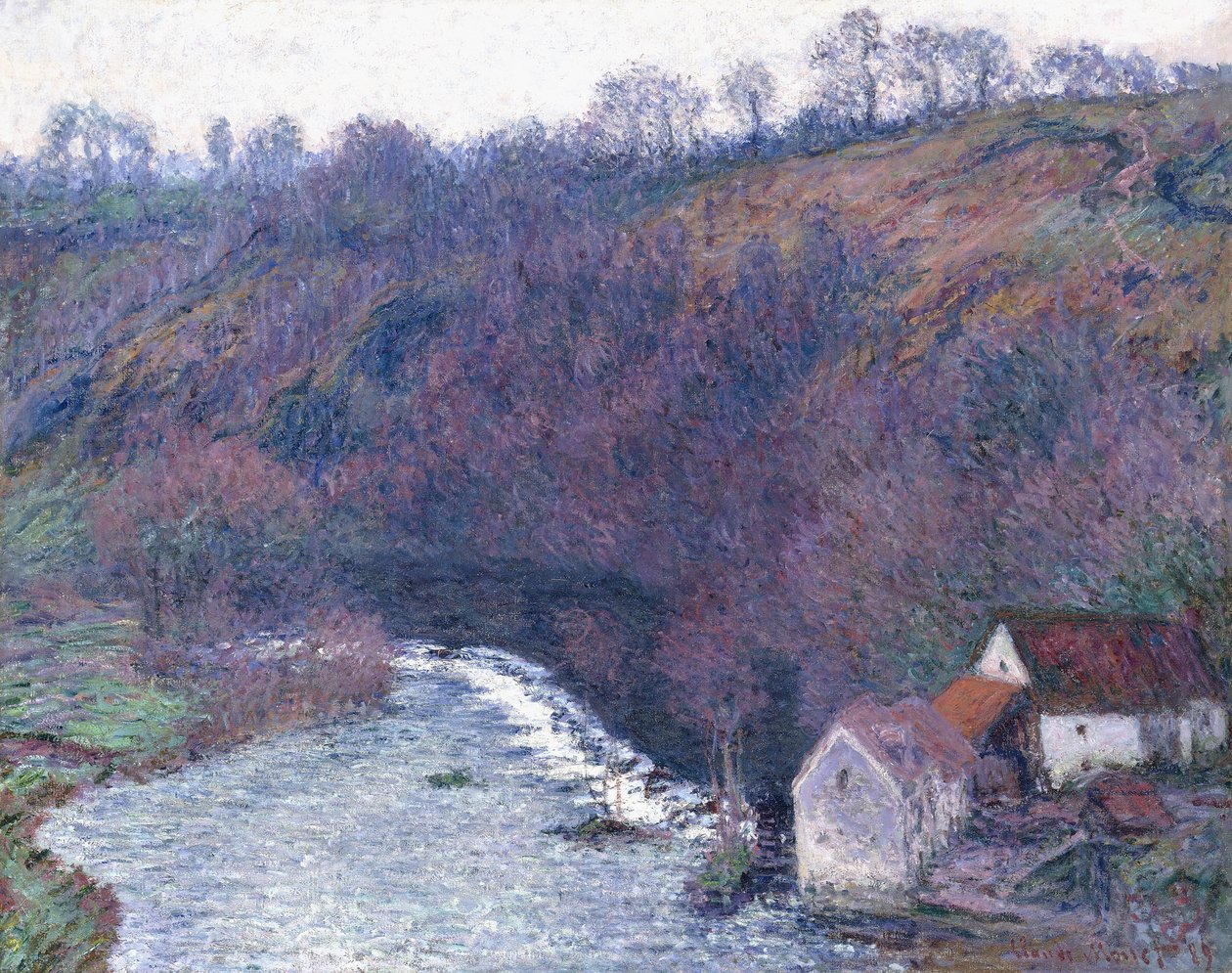 O moinho em Vervy, 1889 de Claude Monet