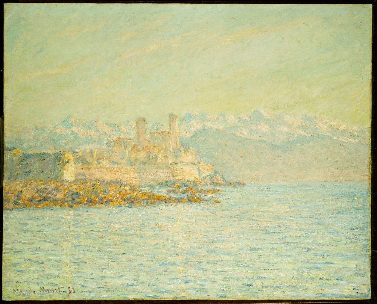 O Antigo Forte de Antibes (óleo sobre tela) de Claude Monet
