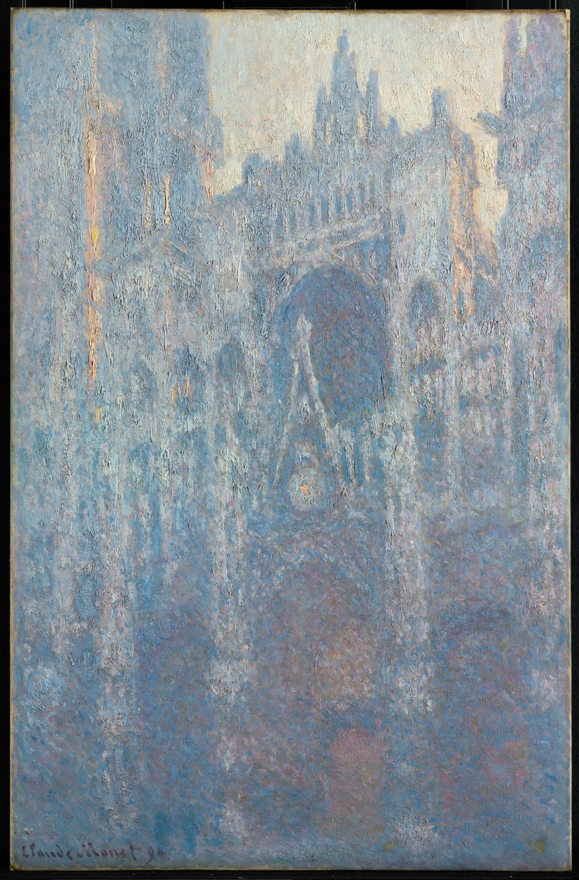 O portal da Catedral de Rouen na luz da manhã de Claude Monet