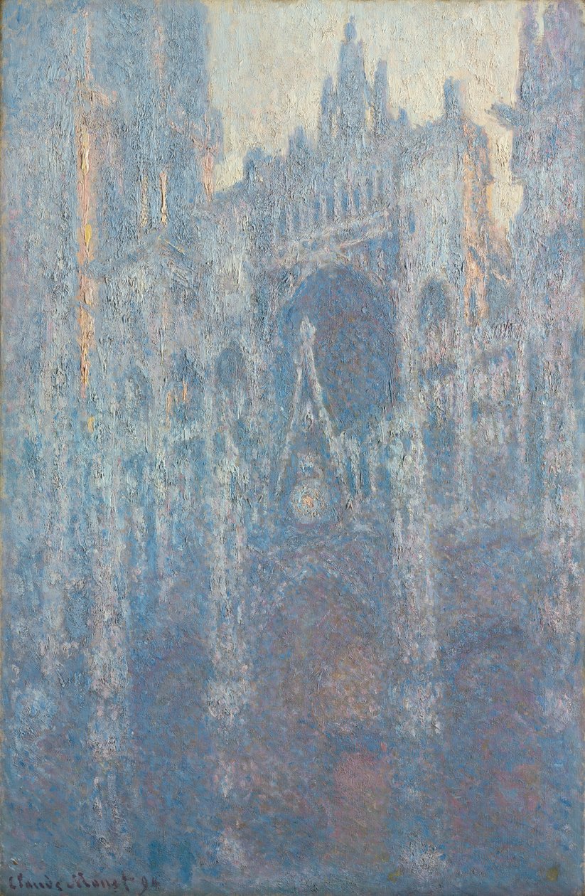 O Portal da Catedral de Rouen na luz da manhã de Claude Monet