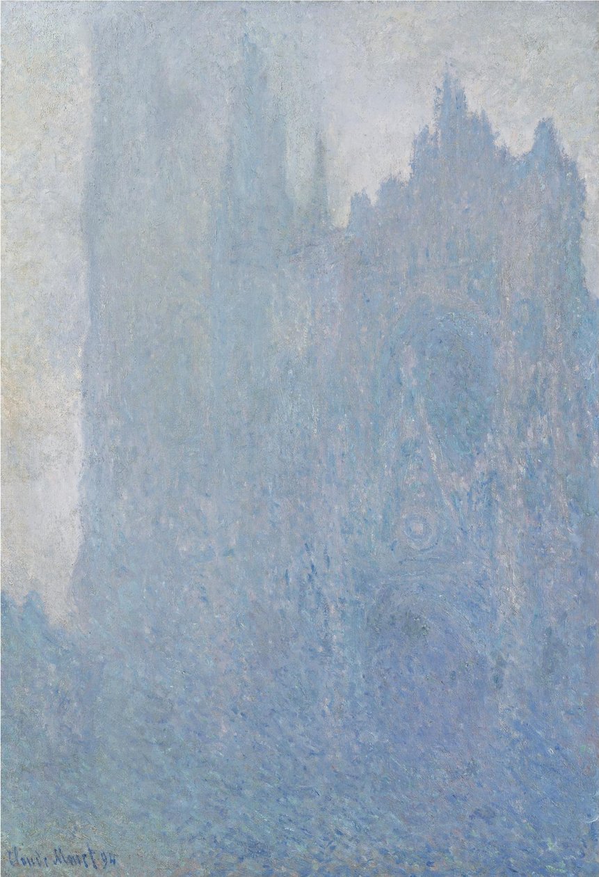 Catedral de Rouen no nevoeiro, 1893 de Claude Monet