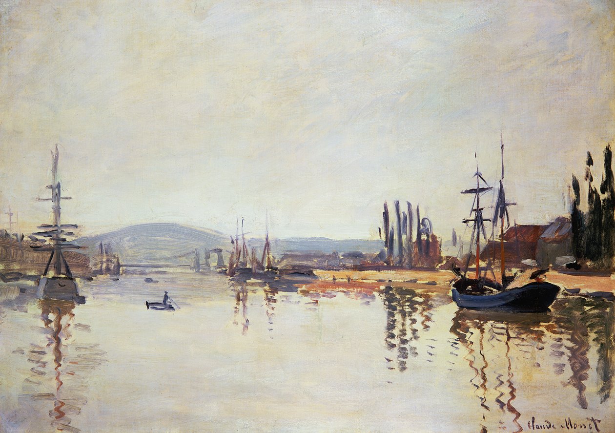 O Sena Abaixo de Rouen de Claude Monet