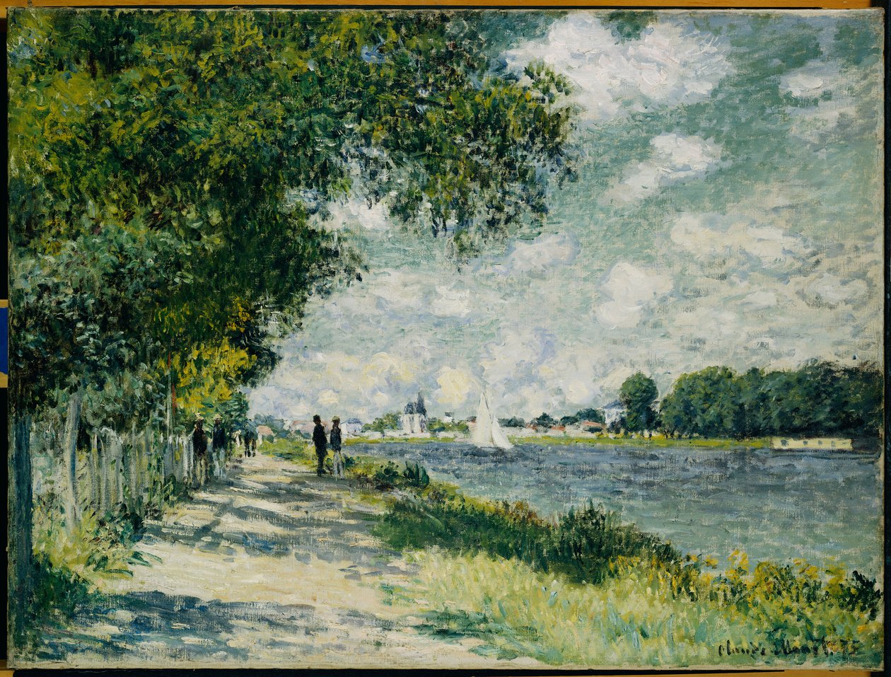 O Sena em Argenteuil, 1875 de Claude Monet