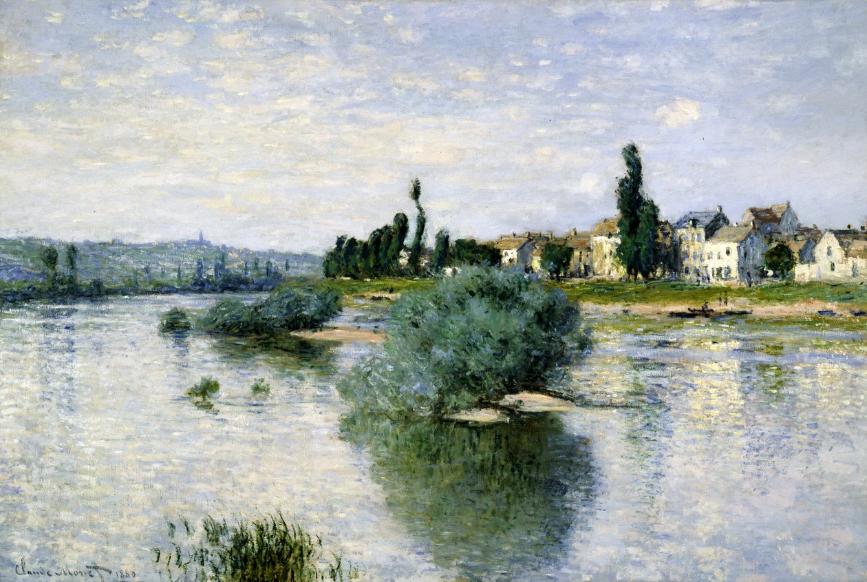 O Sena em Lavacourt de Claude Monet