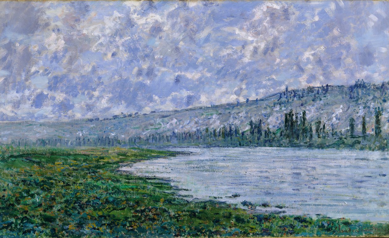 O Sena em Vétheuil, 1880 de Claude Monet