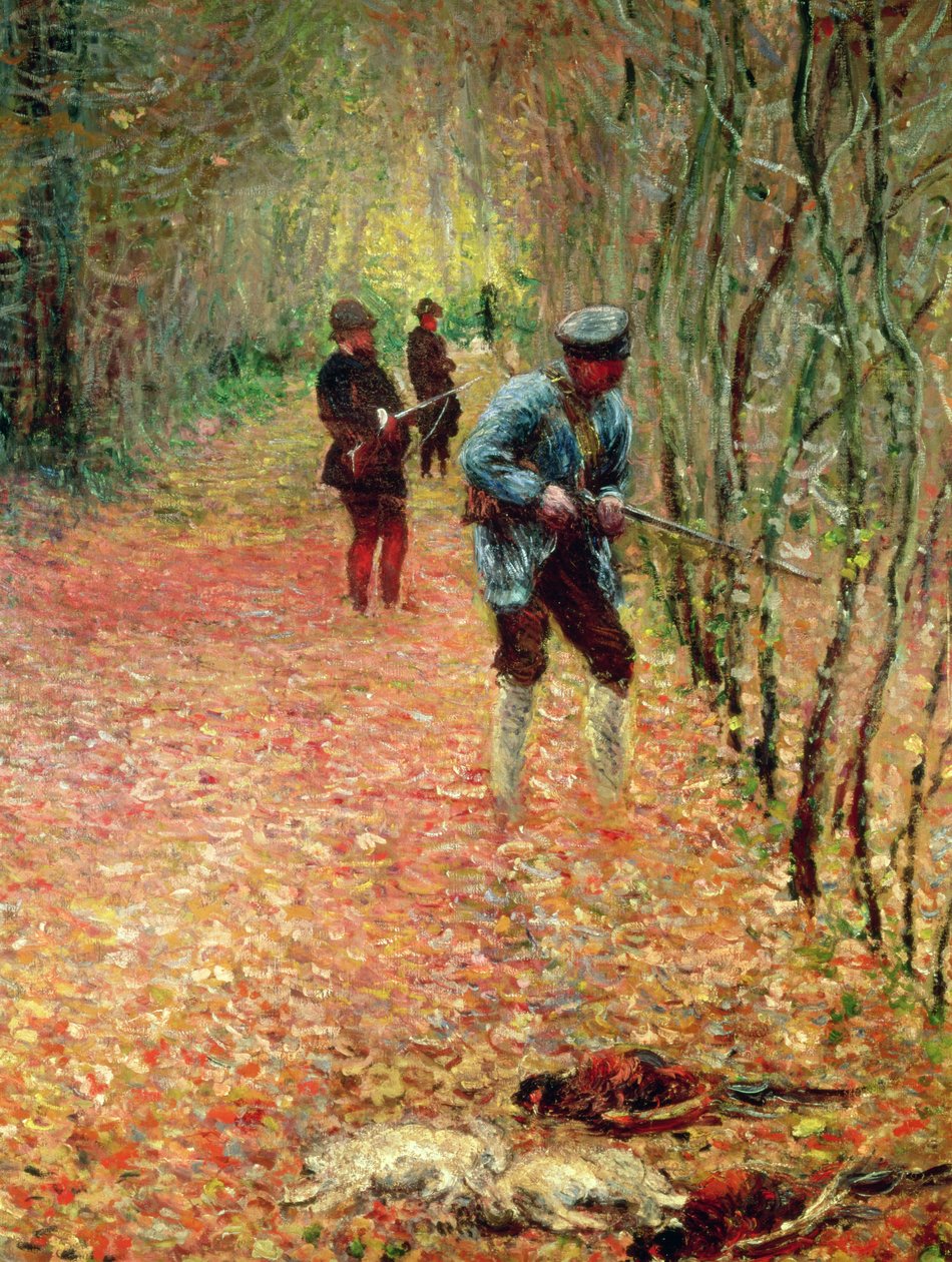 The Shoot, detalhe de 1876 de 82390 de Claude Monet