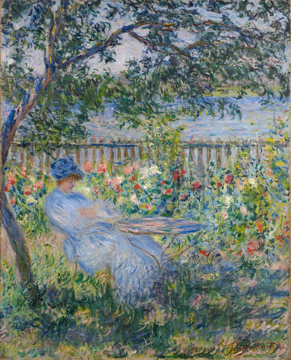 O terraço em Vétheuil de Claude Monet