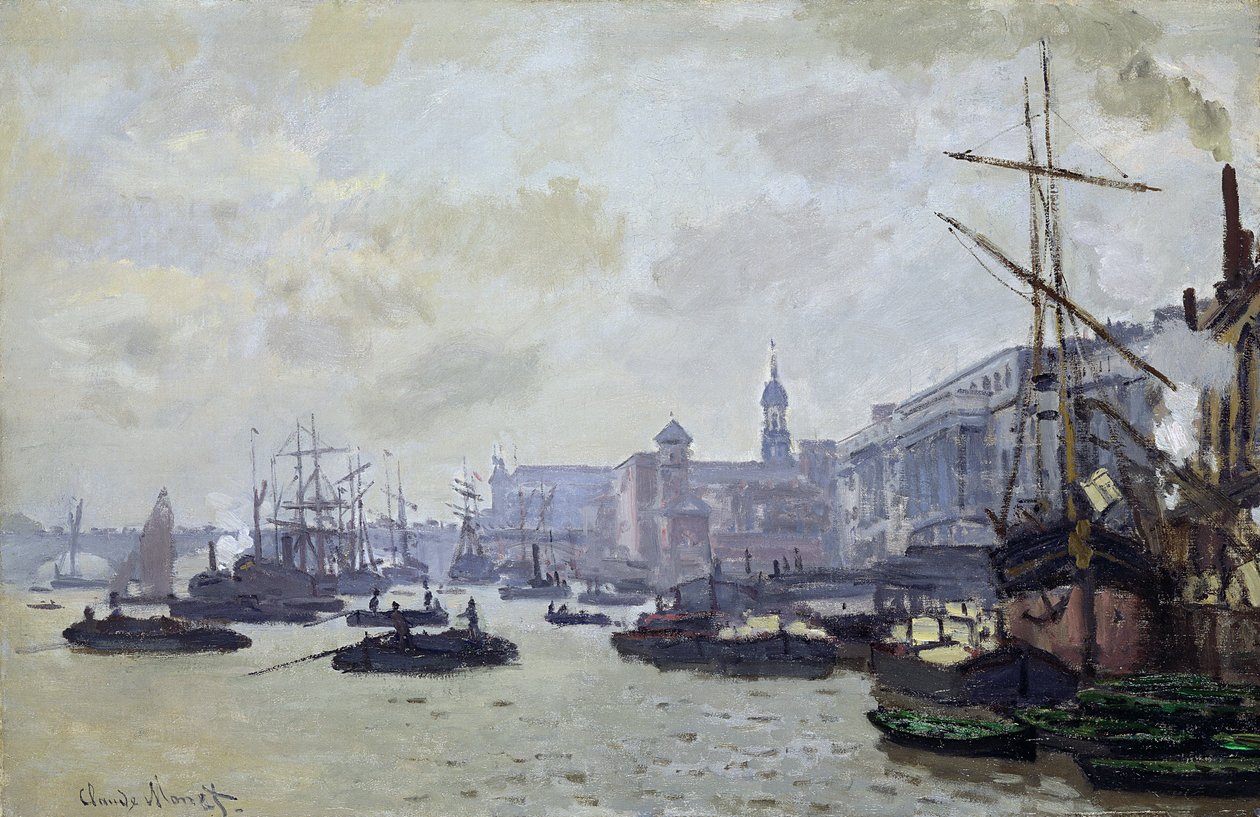 O Tamisa em Londres de Claude Monet