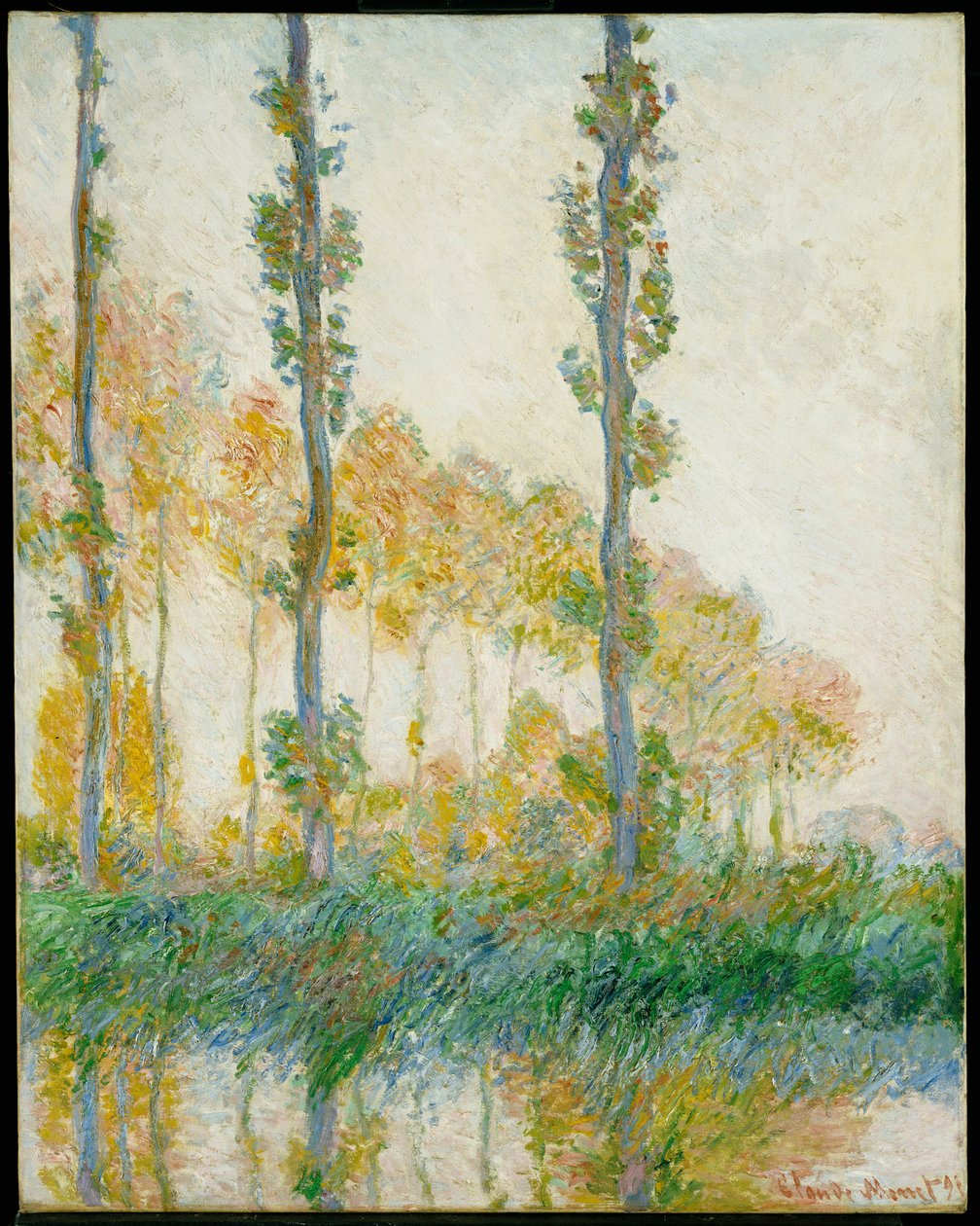 As Três Árvores, Outono, 1891 de Claude Monet