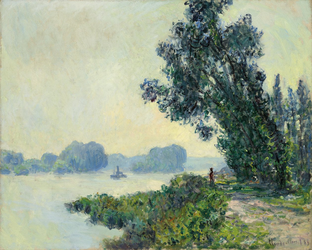 O caminho de reboque em Granval; O caminho em Granval, 1883 de Claude Monet