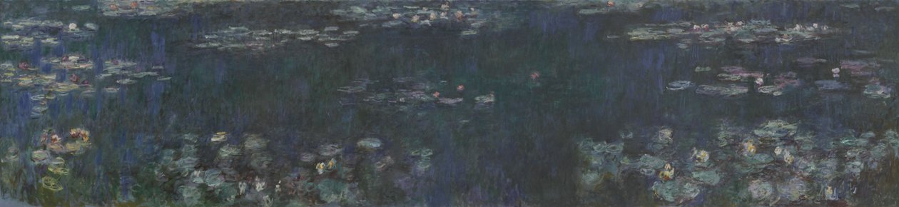 Os nenúfares - reflexões verdes, 1914-1926 de Claude Monet