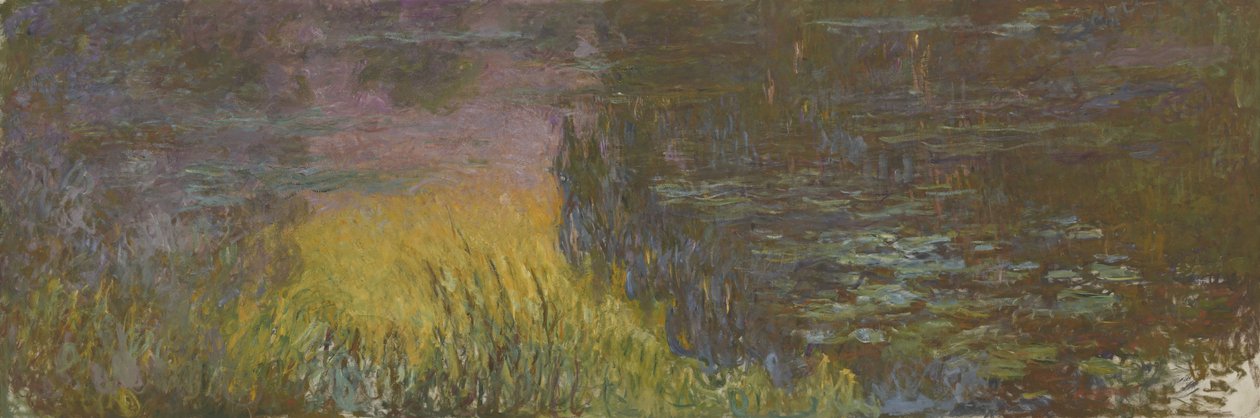 Os nenúfares - poente, 1914-1926 de Claude Monet