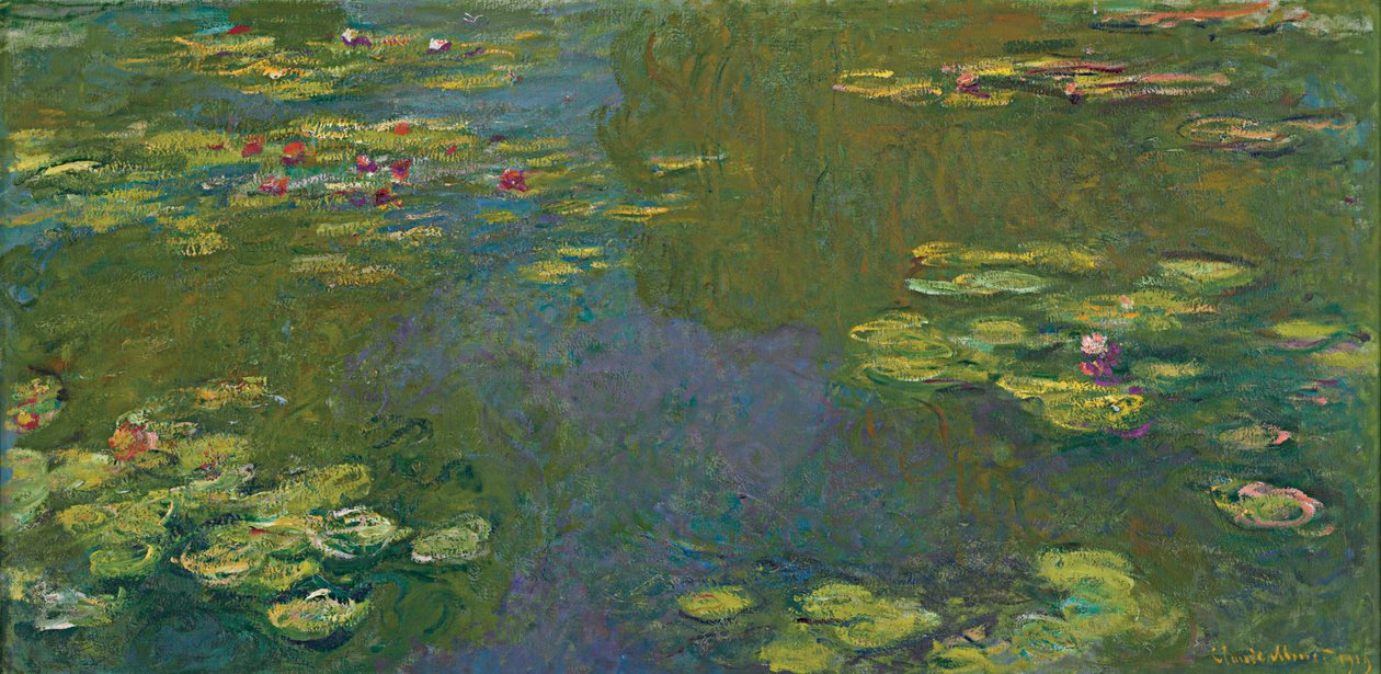 O Lago Nenúfar; O nympheas pond, 1919 de Claude Monet