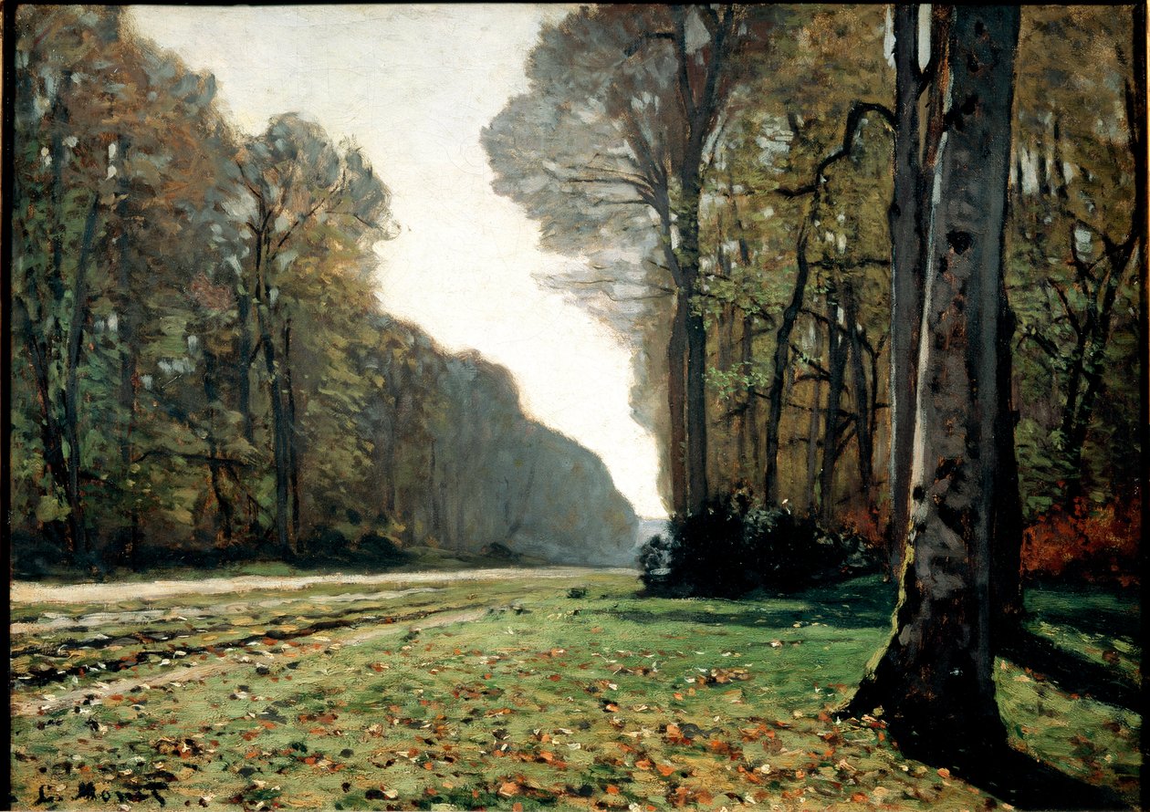 O pavimento de Chailly (Fontainebleau), c.1865 (óleo sobre tela) de Claude Monet
