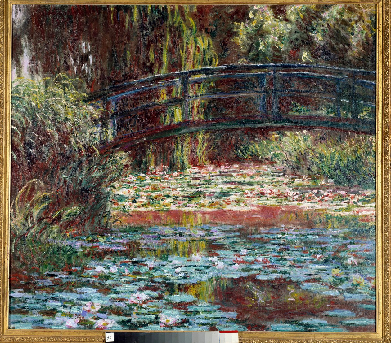 O lago dos nenúfares em Giverny de Claude Monet