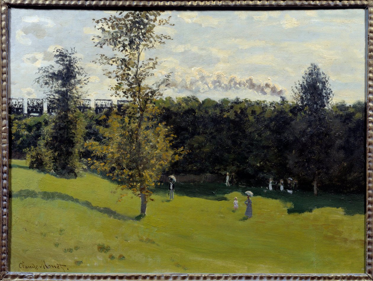 Trem no campo Pintura de Claude Monet (1840-1926) 1870 Sol. 0,5x0,65 m Paris, Musee d
