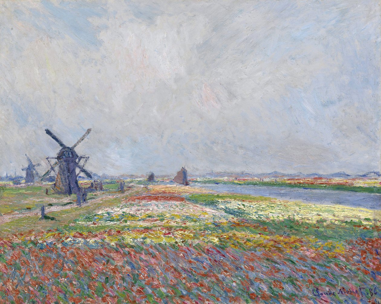 Campos de Tulipas perto de Haia par Monet, Claude (1840-1926). Óleo sobre tela, tamanho : 66x81,5 de Claude Monet