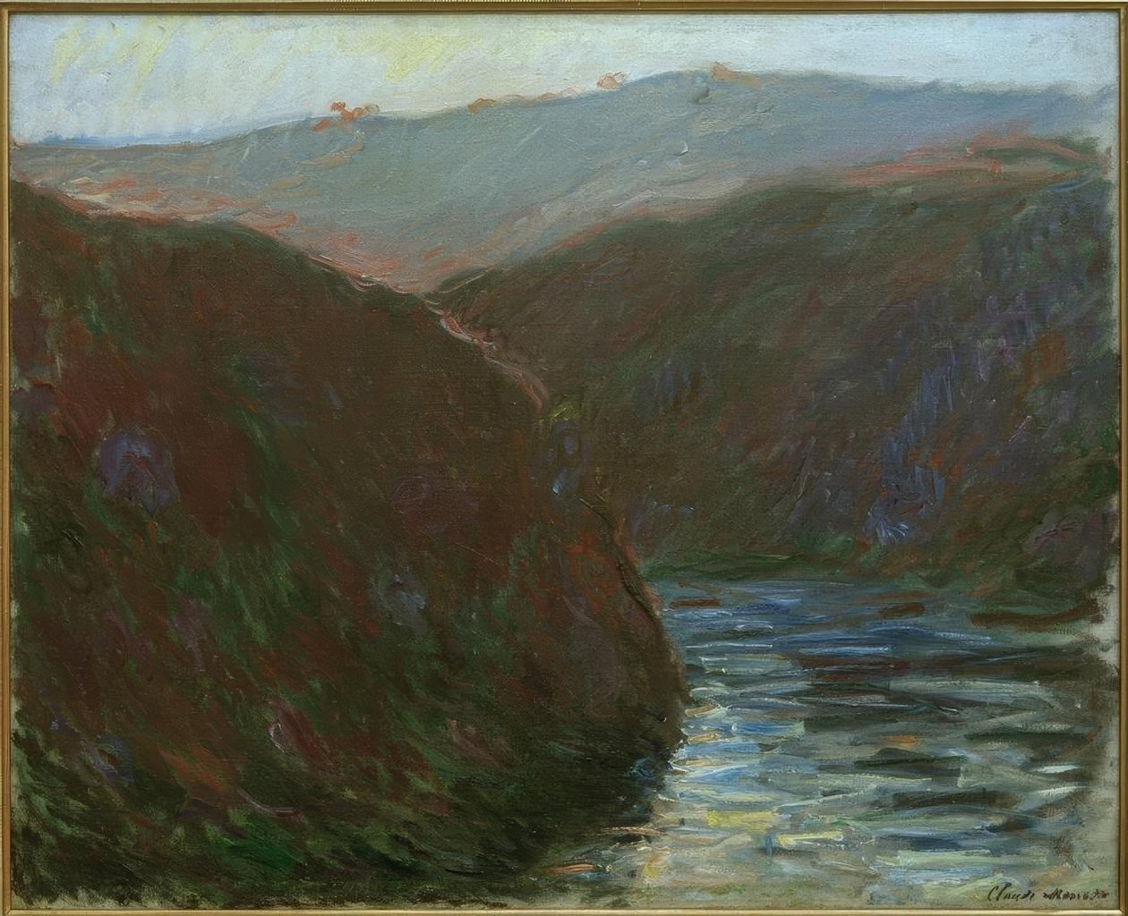 Vale do Creuse, efeito de noite de Claude Monet
