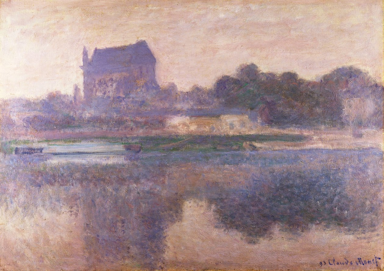 Igreja de Vernon no nevoeiro, 1893 de Claude Monet
