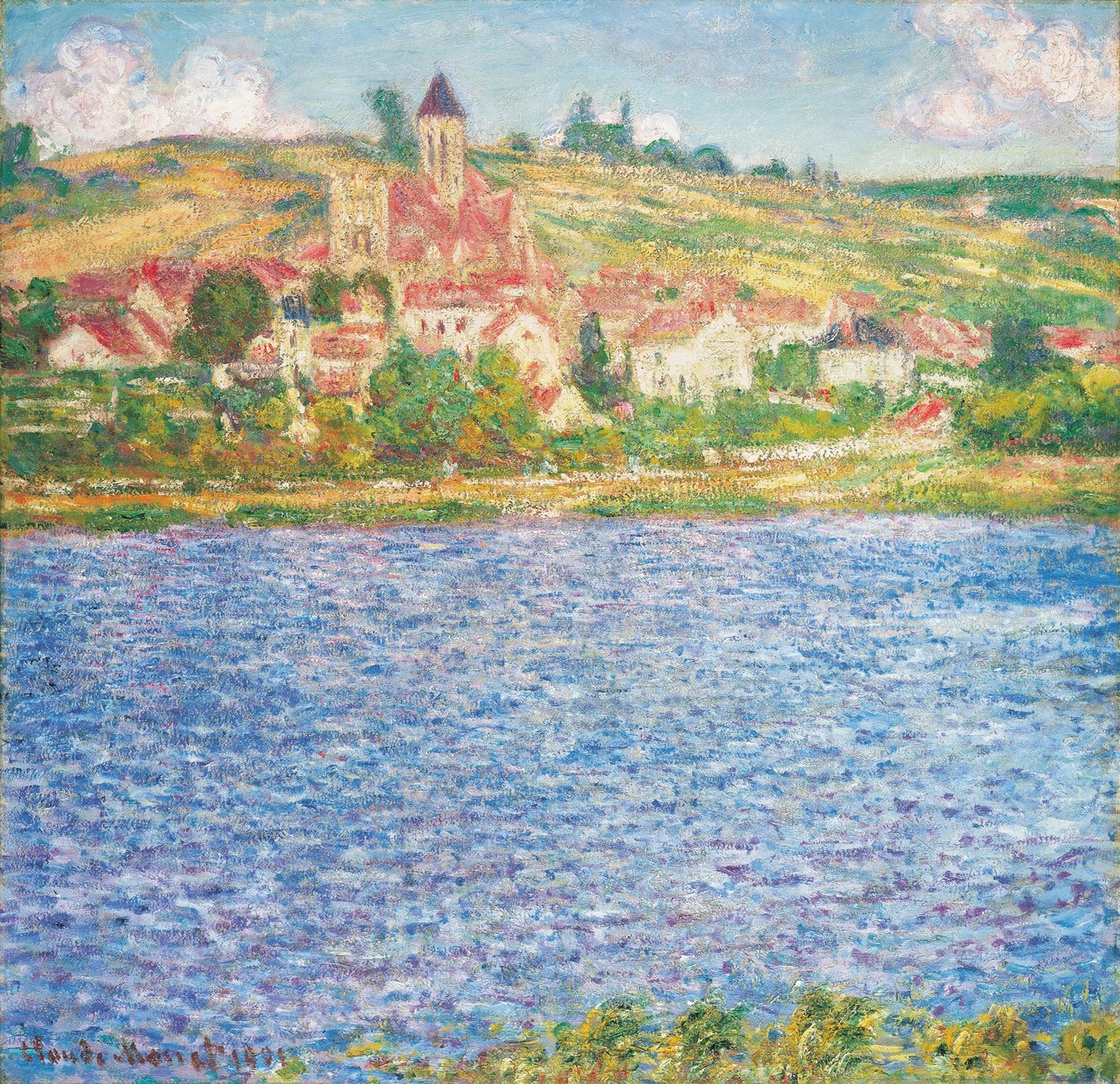 Vetheuil, tarde, 1901 de Claude Monet