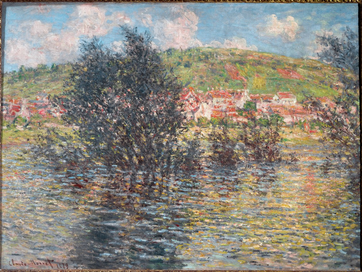 Vetheuil, visto de Lavacourt de Claude Monet