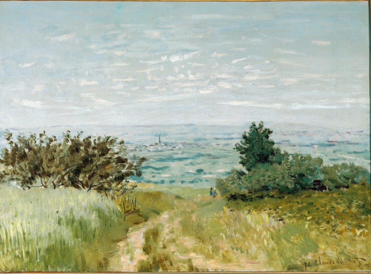Vista da planície até Argenteuil, encostas de Sannois - 1872. Óleo sobre tela de Claude Monet