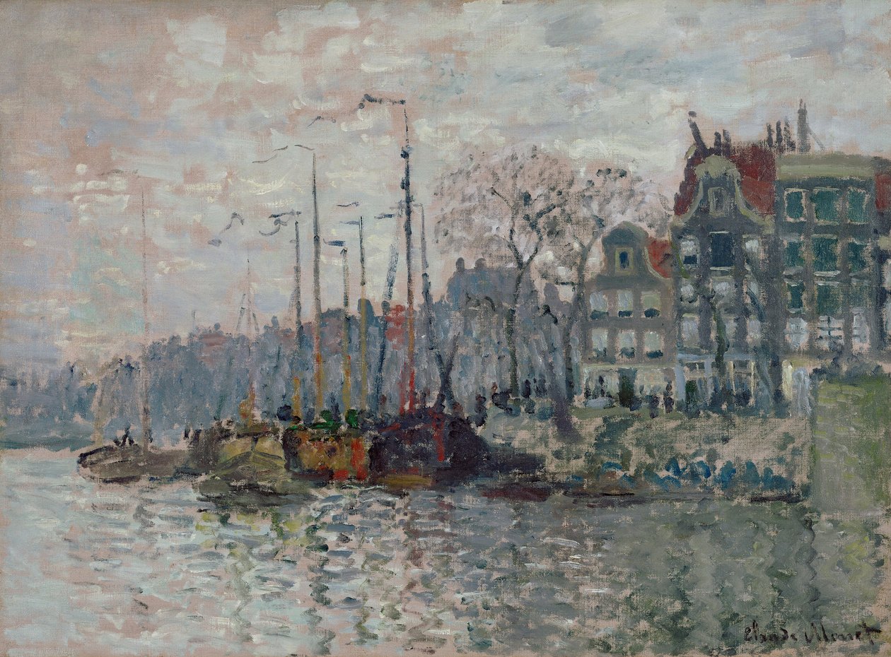 Vista de Amesterdão de Claude Monet