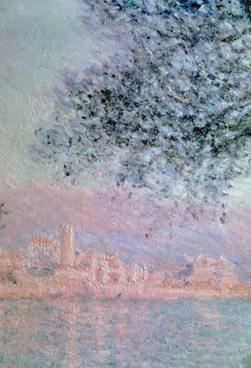 Vista de Antibes, detalhe, 1888 de Claude Monet