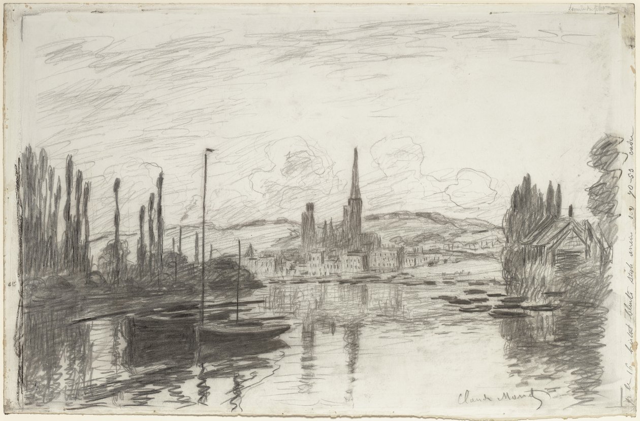 Vista de Rouen, 1883 de Claude Monet