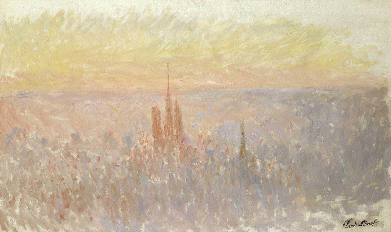 Vista de Rouen, 1892 de Claude Monet