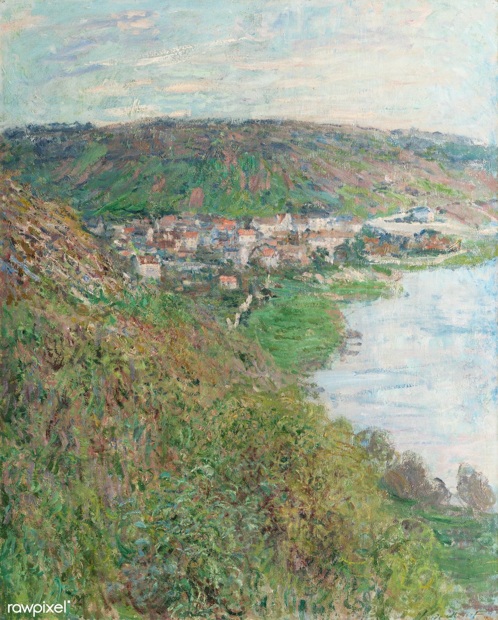 Vista de Vétheuil de Claude Monet