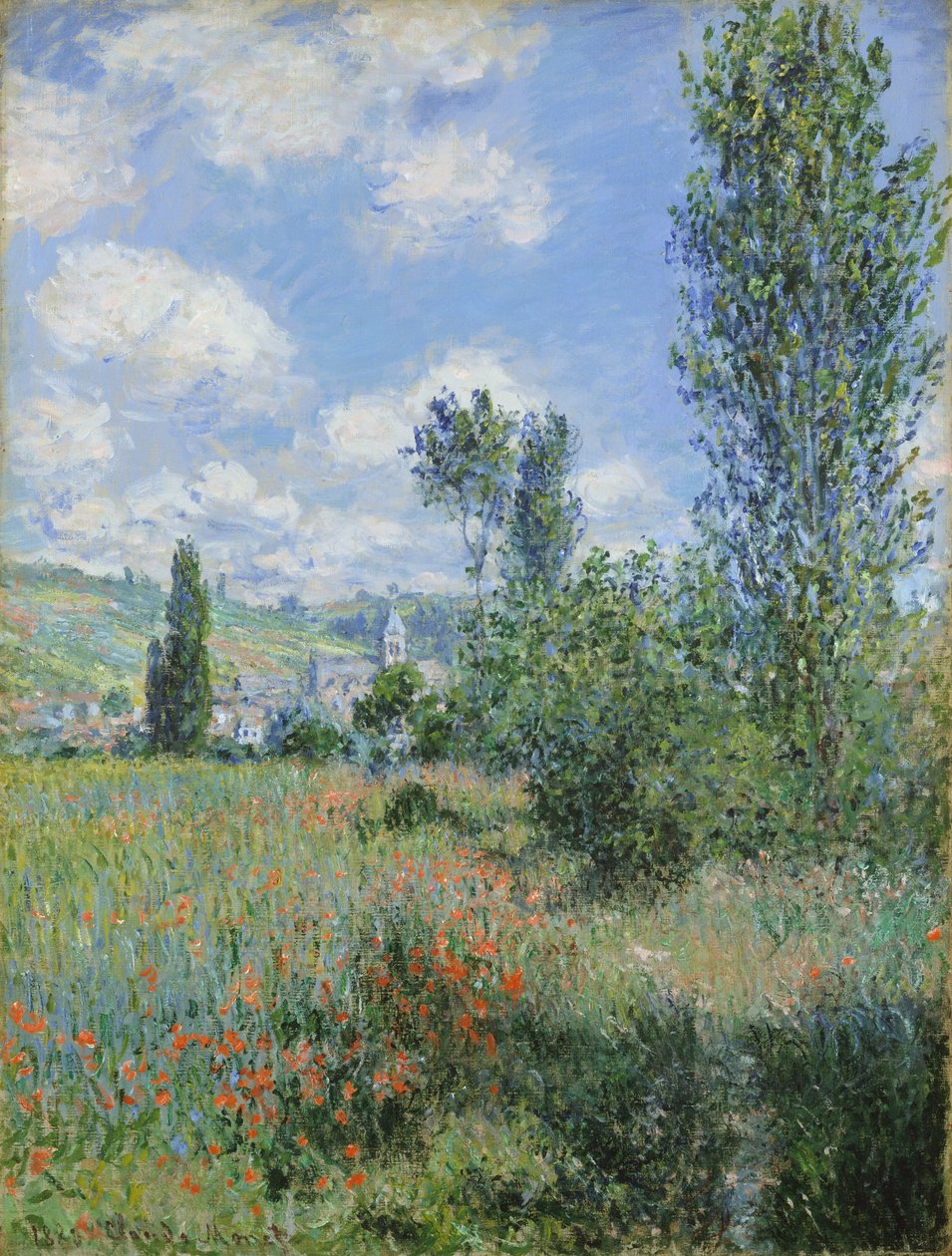 Vista de Vétheuil de Claude Monet