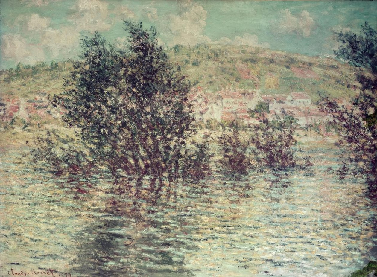 Vétheuil, visto de Lavacourt de Claude Monet