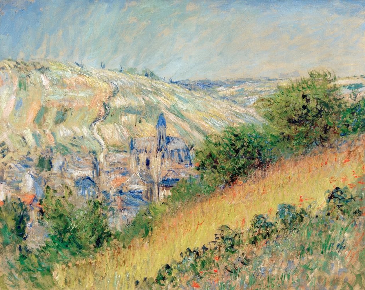 Vue de Vetheuil (vista de Vetheuil sur Seine) de Claude Monet