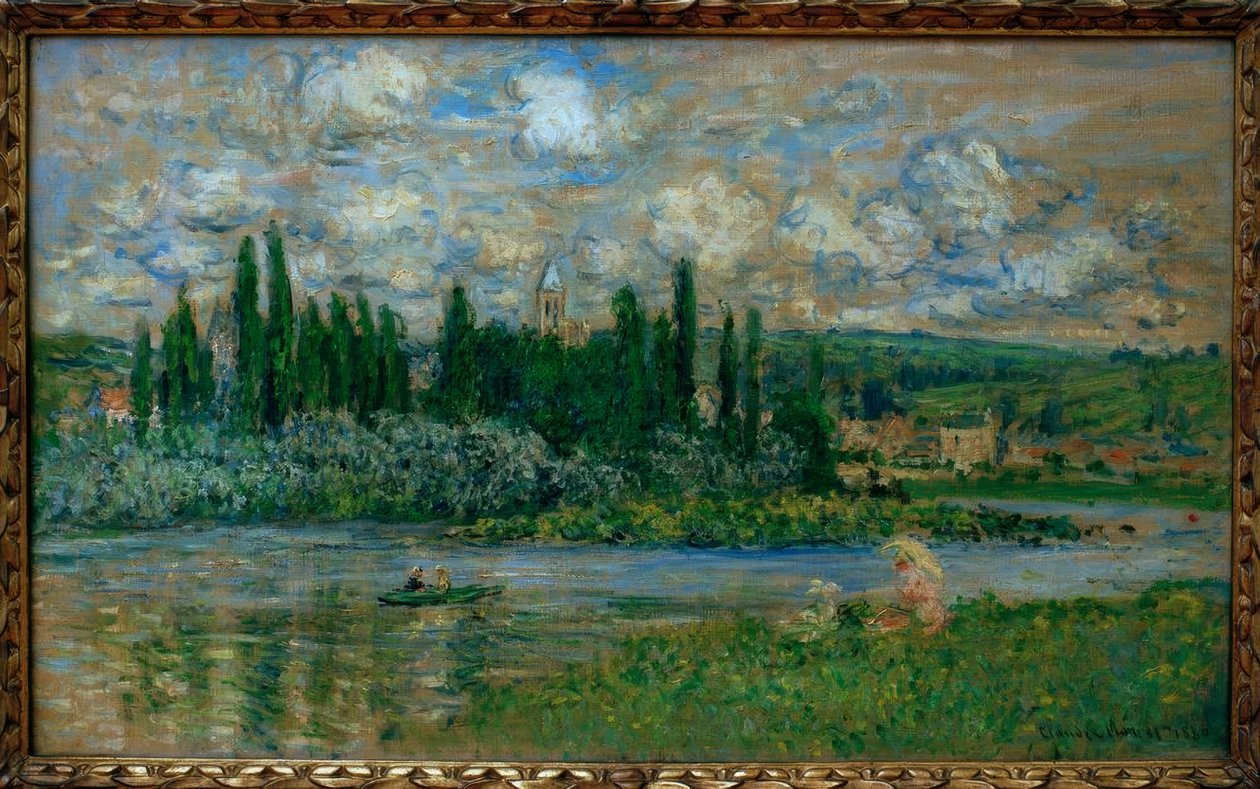 Vue de Vetheuil (vista de Vetheuil sur Seine) de Claude Monet