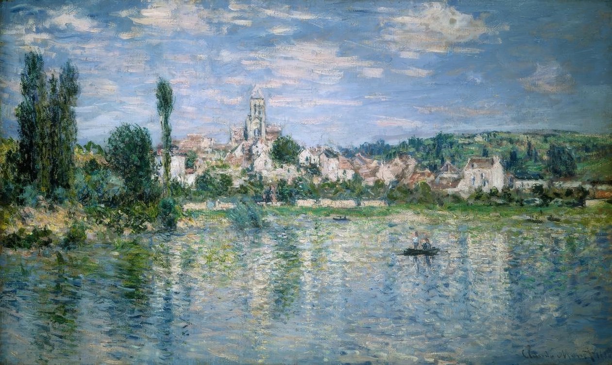 Vista de Vétheuil, verão de Claude Monet