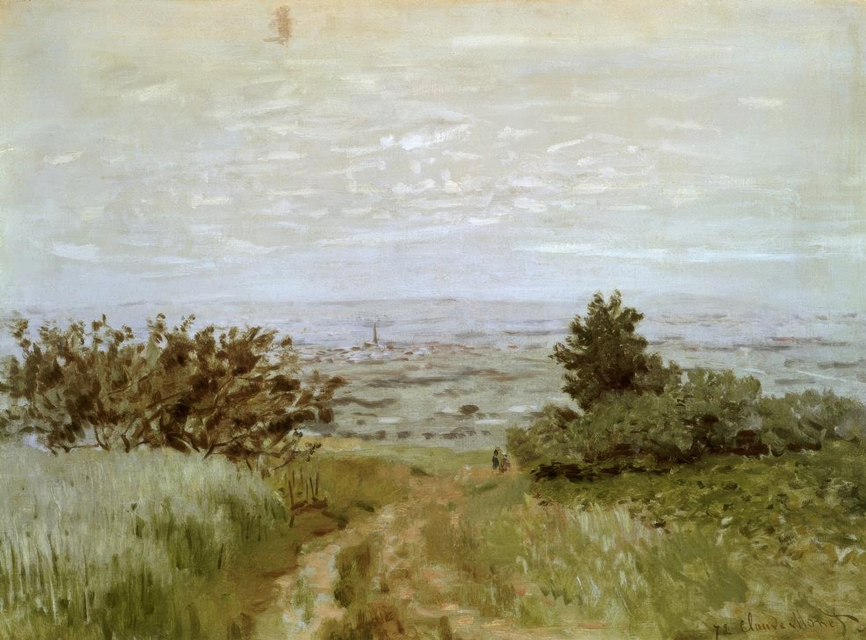 Vista da planície em Argenteuil de Claude Monet