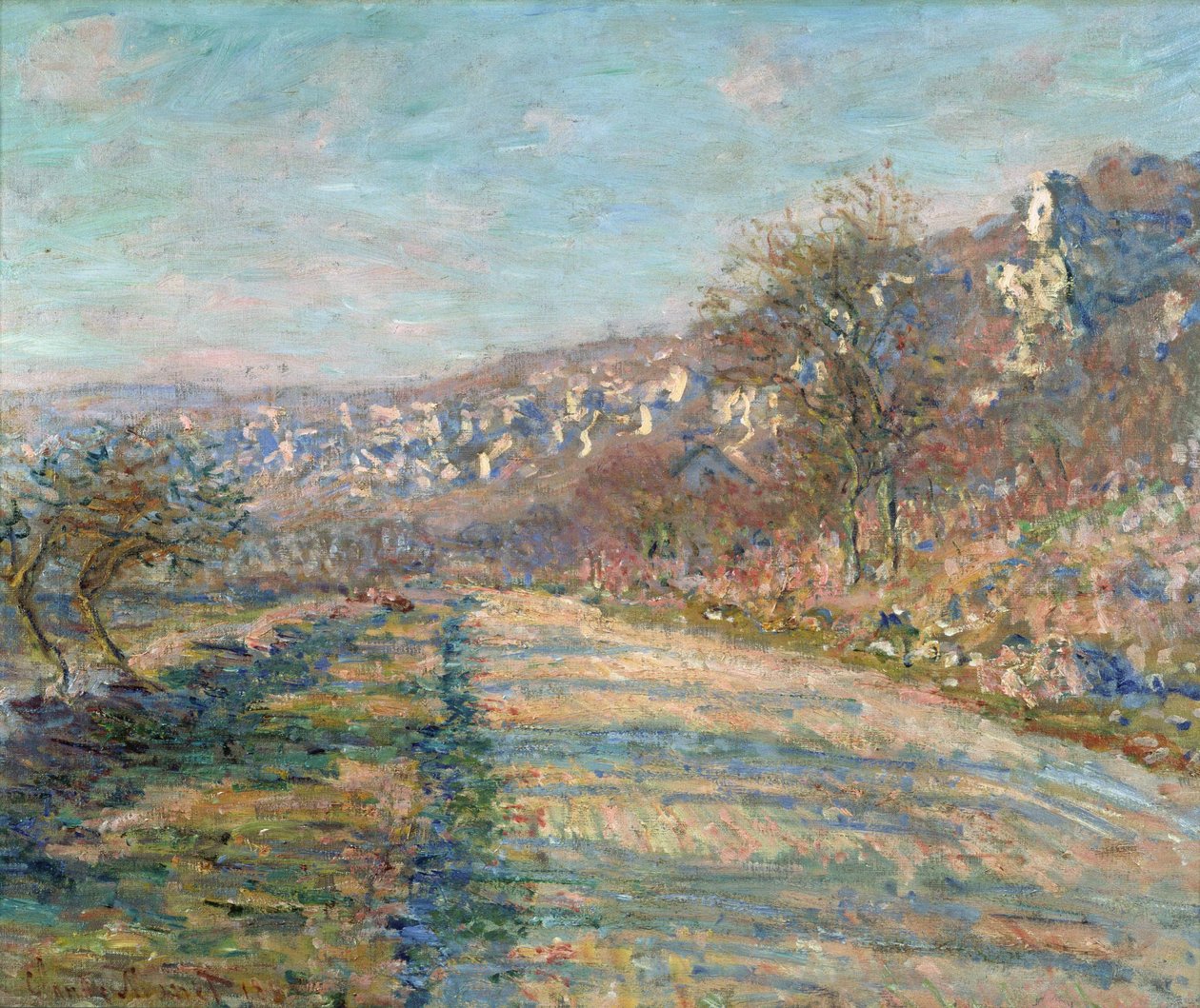 "Vista da estrada para La Roche-Guyon, Val d