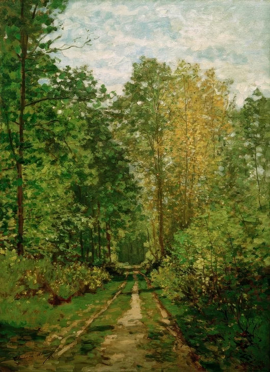 caminho da floresta de Claude Monet