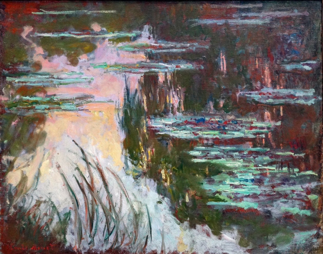 Nenúfares, pôr do sol de Claude Monet