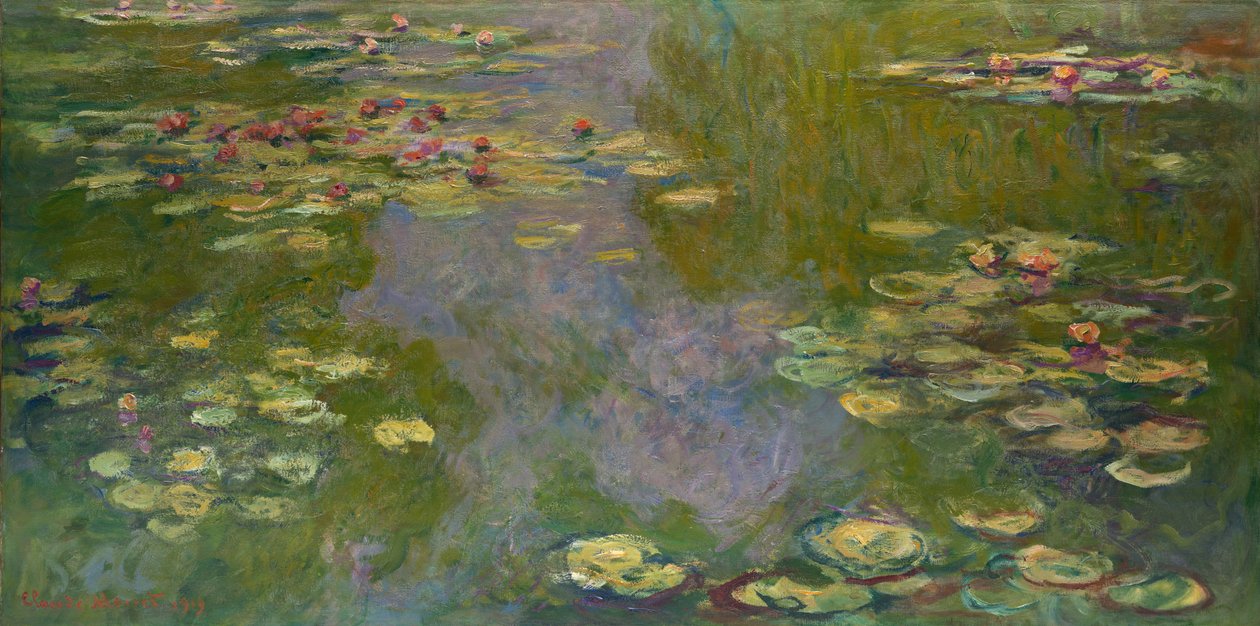 Lírios de água, 1919 de Claude Monet