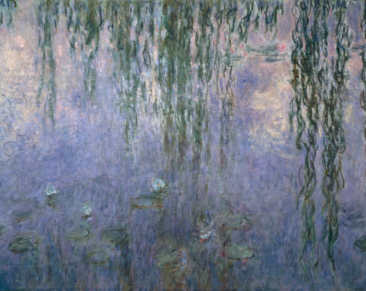 Water Lilies, de Claude Monet, detalhe de Claude Monet
