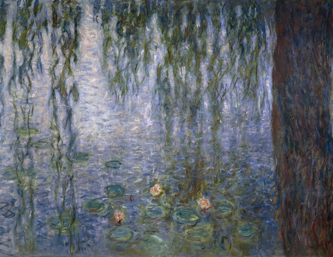 Water Lilies, de Claude Monet, detalhe de Claude Monet