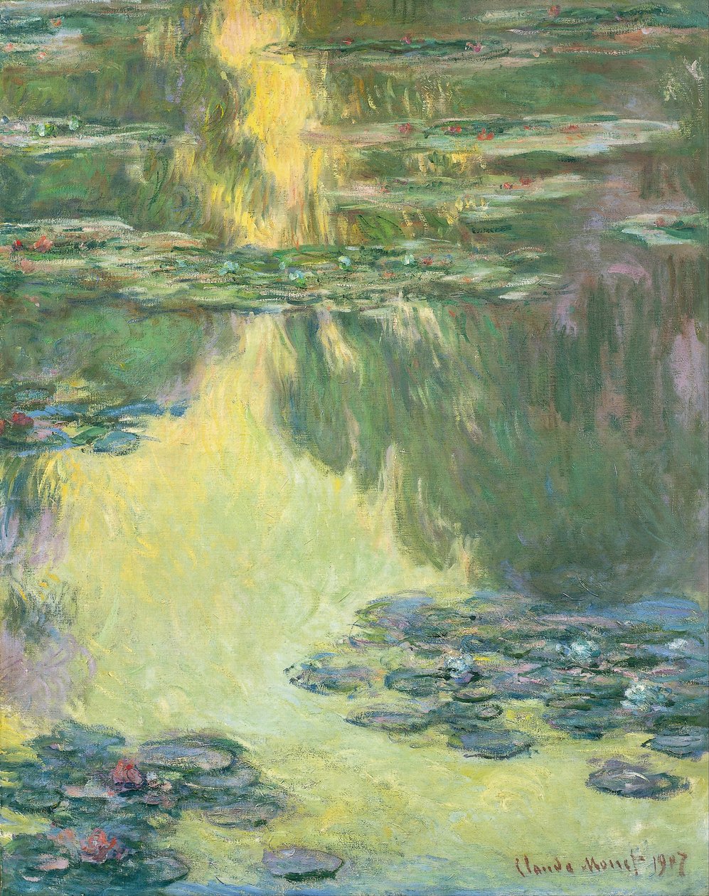 Lírios de água de Claude Monet