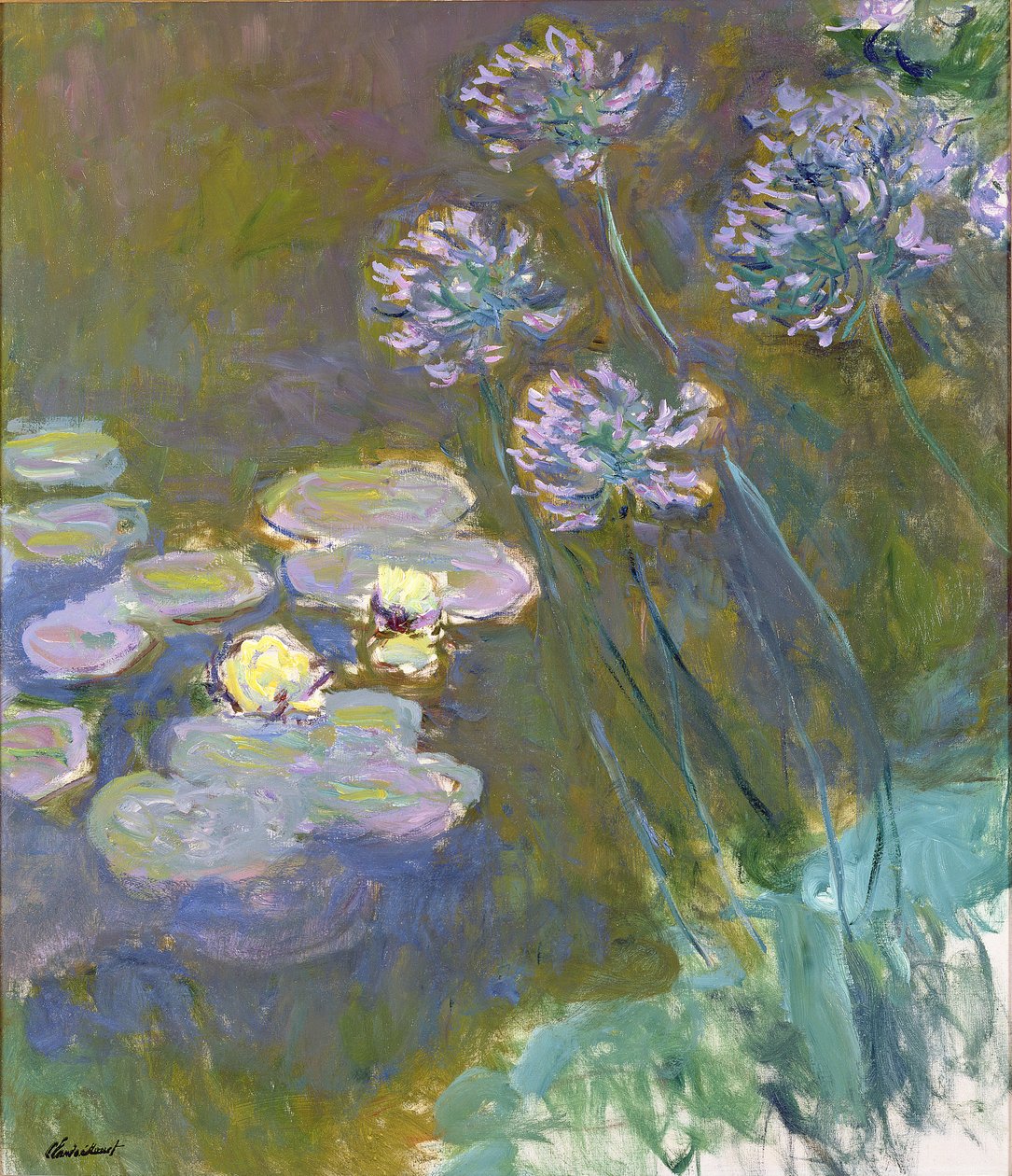 Nenúfares e Agapanthus de Claude Monet
